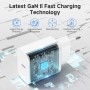 45W Cargador para Samsung Carga Rapida, 45W Cargador USB C Carga Rapida con 2M Cable USB C, Tipo C Carga Rapida para Samsung