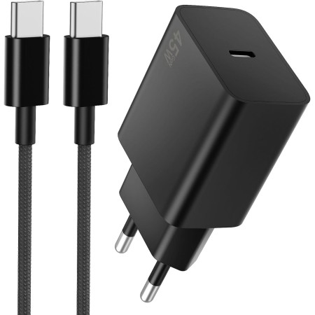 45W Cargador para Samsung Carga Rapida, 45W Cargador USB C Carga Rapida con 2M Cable USB C, Tipo C Carga Rapida para Samsung