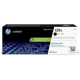 HP 139X W1390X, Negro, Cartucho Tóner de Alta Capacidad Original, de 4000 páginas, para impresoras HP LaserJet Pro 3002dn/dwe/dw