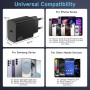 45W Cargador para Samsung Carga Rapida, 45W Cargador USB C Carga Rapida con 2M Cable USB C, Tipo C Carga Rapida para Samsung