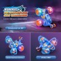 Dislocati Coche Teledirigido, 2.4GHz 4WD LED Coche RC Monster Truck, Juguetes & Regalos para Niños (Azul)