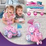 Dislocati Coche Teledirigido, 2.4GHz 4WD LED Coche RC Monster Truck, Juguetes & Regalos para Niños (Azul)