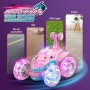 Dislocati Coche Teledirigido, 2.4GHz 4WD LED Coche RC Monster Truck, Juguetes & Regalos para Niños (Azul)