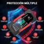 YDBAO Cargador Baterias Coche 12V 10A Cargador de baterías de Coche Inteligente con función de reparación Pantalla LCD y