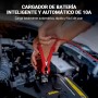 YDBAO Cargador Baterias Coche 12V 10A Cargador de baterías de Coche Inteligente con función de reparación Pantalla LCD y