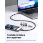 UGREEN Nexode 30W Cargador USB C GAN con Cable Type C Silicona de 1M para Google Pixel 7 Pro 6A, dji Mini 3, Carga Rapida