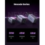 UGREEN Nexode 30W Cargador USB C GAN con Cable Type C Silicona de 1M para Google Pixel 7 Pro 6A, dji Mini 3, Carga Rapida