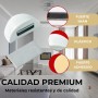 Tope puerta magnético adhesivo sin taladro (4 unidades, blanco) – Topes para puertas de suelo con imán fuerte – Acero inoxidable