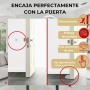 Tope puerta magnético adhesivo sin taladro (4 unidades, blanco) – Topes para puertas de suelo con imán fuerte – Acero inoxidable