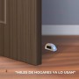 Tope puerta magnético adhesivo sin taladro (4 unidades, blanco) – Topes para puertas de suelo con imán fuerte – Acero inoxidable