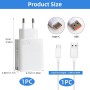 Wonvify Cargador Xiaomi 67W, Cargador de Pared de Carga Rapido para Redmi Note 13 Pro, Xiaomi 14, 13, 12, 12t, 12s, Nota K60,
