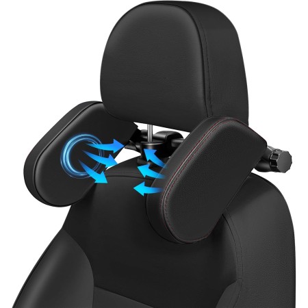 KAEFUYS Reposacabezas Coche Ajustable de 360 ​​​​°para Niños y Adultos Reposacabezas para Automóvil Fácil de Instalary