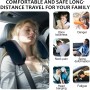 KAEFUYS Reposacabezas Coche Ajustable de 360 ​​​​°para Niños y Adultos Reposacabezas para Automóvil Fácil de Instalary