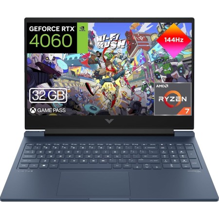 HP OMEN 16-ap0000ns - Ordenador portátil Gaming 16" 2.5K AMD Ryzen AI 7 350, 32GB RAM, 1TB SSD, NVIDIA RTX 5070, FreeDos - Negro