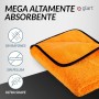 Glart 44WG, paño de microfibra súper absorbente para coche, 60x90 cm, color naranja. Ideal para el cuidado de tu coche, para