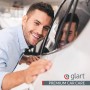 Glart 44WG, paño de microfibra súper absorbente para coche, 60x90 cm, color naranja. Ideal para el cuidado de tu coche, para