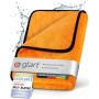 Glart 44WG, paño de microfibra súper absorbente para coche, 60x90 cm, color naranja. Ideal para el cuidado de tu coche, para