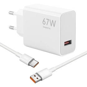 Cargador Xiaomi 67W USB C, Cargador Rápido para Xiaomi 15 14 13T 12 Pro Redmi Note 13 Pro 12 11 Poco X6 X5 F5 F4 con Cable Tipo