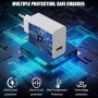 Cargador Xiaomi 67W USB C, Cargador Rápido para Xiaomi 15 14 13T 12 Pro Redmi Note 13 Pro 12 11 Poco X6 X5 F5 F4 con Cable Tipo