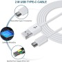 Cargador Tipo C para Samsung Carga Rapida, Enchufe USB con Cable USB C 2m Compatible con Samsung Galaxy S21 S20 S10 S9 S8 A05S
