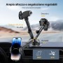 Miracase Soporte Movil Coche [Potente Ventosa], Doble Soporte Metálico para Parabrisas/Salpicadero/Ventilación de Aire, Soporte