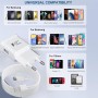 Cargador Tipo C para Samsung Carga Rapida, Enchufe USB con Cable USB C 2m Compatible con Samsung Galaxy S21 S20 S10 S9 S8 A05S
