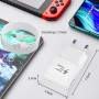 Cargador Tipo C para Samsung Carga Rapida, Enchufe USB con Cable USB C 2m Compatible con Samsung Galaxy S21 S20 S10 S9 S8 A05S