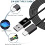 Cargador Tipo C para Samsung Carga Rapida, Enchufe USB con Cable USB C 2m Compatible con Samsung Galaxy S21 S20 S10 S9 S8 A05S