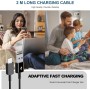 Cargador Tipo C para Samsung Carga Rapida, Enchufe USB con Cable USB C 2m Compatible con Samsung Galaxy S21 S20 S10 S9 S8 A05S