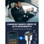 Mohard Transmisor FM Bluetooth Coche 5.3, Metal PD 30W & QC3.0 18W Cargador Coche Rápido, Manos Libres Receptor Música Bluetooth