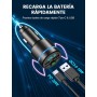 Mohard Transmisor FM Bluetooth Coche 5.3, Metal PD 30W & QC3.0 18W Cargador Coche Rápido, Manos Libres Receptor Música Bluetooth