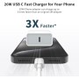 Cargador USB C, Enchufe for iPhone 16/16 Pro/16 Pro Max/16 Plus/15/14/13/12/11/8/XS/XR/SE, Pad, 20W USBC Carga Rapido Tipo C