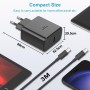 45W Cargador USB C Carga Rapida para Samsung Galaxy S25/S25+/S25 Ultra/S24/S24 Ultra/S23/S23 Ultra/S22/S21/A55/A54/A16/A15/A14,