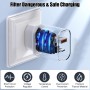 45W Cargador USB C para Samsung S25 Ultra/S24 FE/S25 Plus/A56 5G/S23 Ultra/s24 FE/S22 S21 S20/Z Fold 5 6/A26 A36 A55 A25