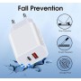 45W Cargador USB C para Samsung S25 Ultra/S24 FE/S25 Plus/A56 5G/S23 Ultra/s24 FE/S22 S21 S20/Z Fold 5 6/A26 A36 A55 A25