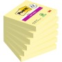 Post-it Super Sticky Notas, Canary Yellow, 76 mm x 76 mm, 90 hojas/bloc, 4 blocs/paquete + 2 GRATIS - Notas Extra Adhesivas para