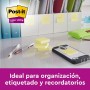 Post-it Super Sticky Notas, Canary Yellow, 76 mm x 76 mm, 90 hojas/bloc, 4 blocs/paquete + 2 GRATIS - Notas Extra Adhesivas para
