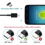 Cargador de Carga Rapida USB con 1,5M Cable Micro USB para Samsung Galaxy S7/S6/Edge/S5/S4/S3/J7/J5/J3/Note 5, Tab S2, Sony,