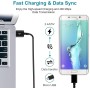 Cargador de Carga Rapida USB con 1,5M Cable Micro USB para Samsung Galaxy S7/S6/Edge/S5/S4/S3/J7/J5/J3/Note 5, Tab S2, Sony,