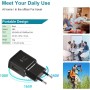 Cargador de Carga Rapida USB con 1,5M Cable Micro USB para Samsung Galaxy S7/S6/Edge/S5/S4/S3/J7/J5/J3/Note 5, Tab S2, Sony,