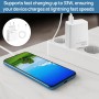 Huybaa 33W Cargador Rapido para Xiaomi con Cable USB Tipo C de 2M, Cargador de Pared Carga Turbo Tipo C, Adaptador Turbo Charger