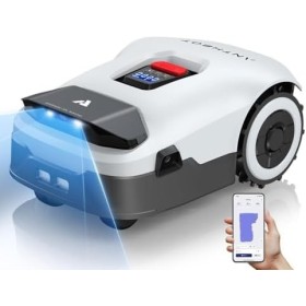 ANTHBOT Genie Robot Cortacésped Sin Cable Perimetral MAX. 900m², Full Band RTK & 4 Ojos 3D Vision, Gestión de 20+ Zonas,
