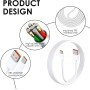 EuAcesry Cargador Xiaomi 33W Carga Rapida y Cable USB C 2M, Cargador de Pared Carga Turbo Tipo C para Xiaomi Redmi 14, 13, 12,