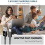 Cargador Tipo C Carga Rapida, con Cable USB C 2M, Enchufe para Samsung Galaxy A54 A53 A34 A33 A20e A14 A13 5g M54 M53 M34 M33