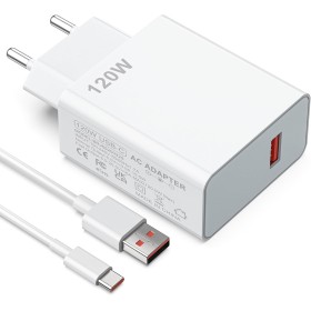 Cargador 120W USB C para Xiaomi Mi14 14 Ultra 13 Pro 13T Pro 12 12T Pro 11, Redmi K60 Ultra Note 13 Pro+ 12 Pro+ 5G 11, Black