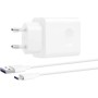 Tech. Huawei Cargador CP404 / Cable USB C/Carga Rápida 22.5w, Blanco