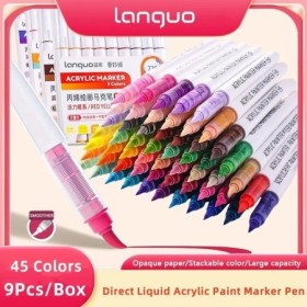 El juego de marcadores acrílicos Languo se puede apilar el Color, Cont