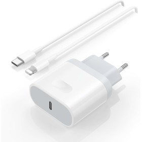 Cargador iPhone 14 [Certificado MFi] 20W Carga Rapida Cargador y 2M USB C Cable, Compatible con iPhone 13/13 Pro/13 Pro
