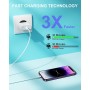 Cargador iPhone 14 [Certificado MFi] 20W Carga Rapida Cargador y 2M USB C Cable, Compatible con iPhone 13/13 Pro/13 Pro