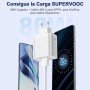 80W Cargador USB y Cable USB C para OPPO Find X6 X8 X5 Pro 5G,SUPERVOOC Carga Rápida Tipo C Cable 1M Carga Flash y Adaptador de